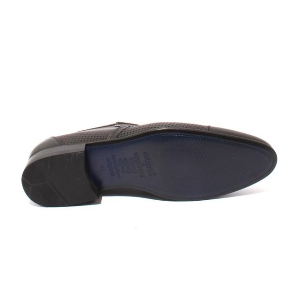 ROBERTO SERPENTINI 44934 Black Leather Lace-Up Classic Shoes main image 7